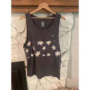 Volcom men’s tropical floral tank top size Medium
